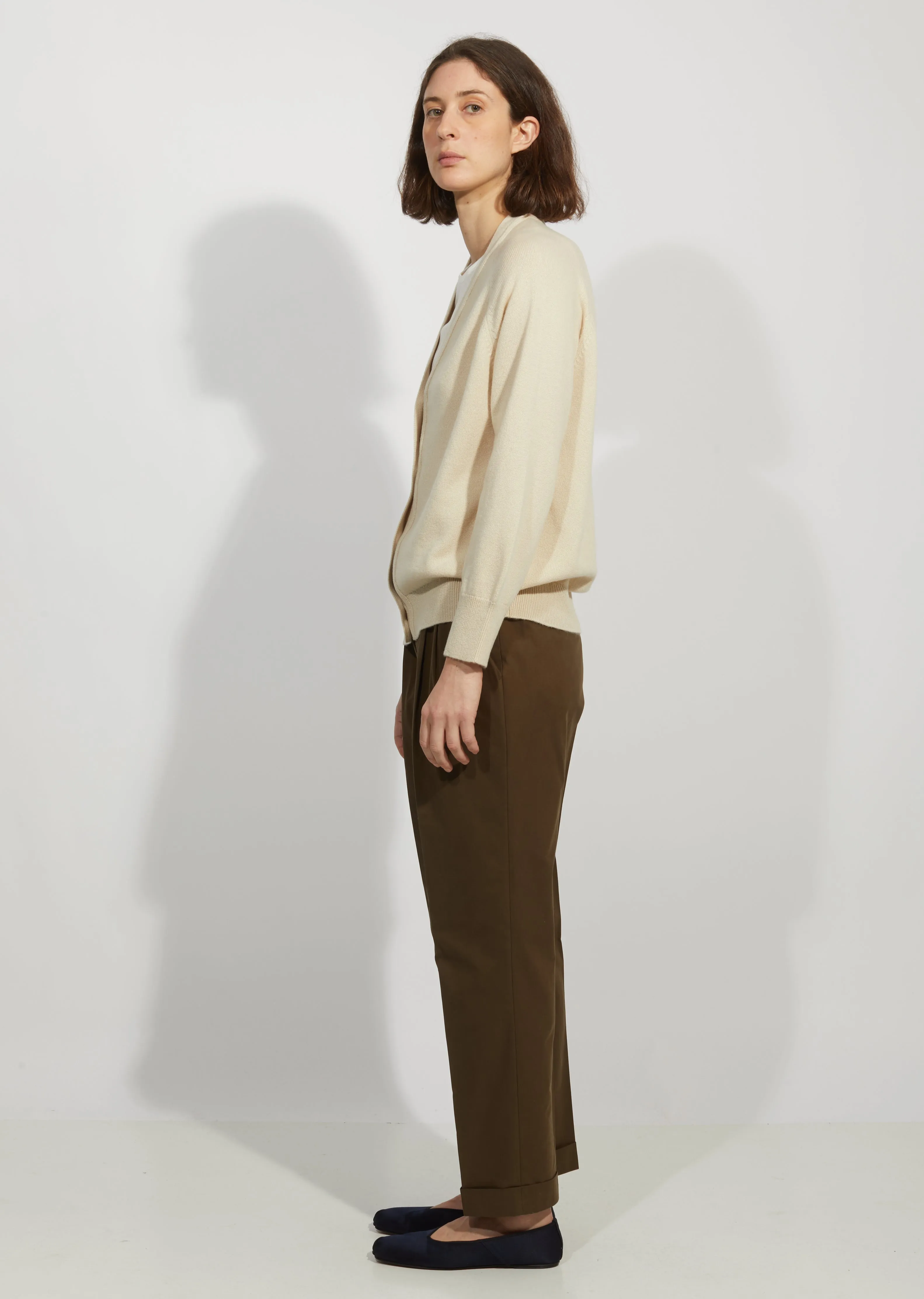 Cashmere & Cotton V-Neck Cardigan
